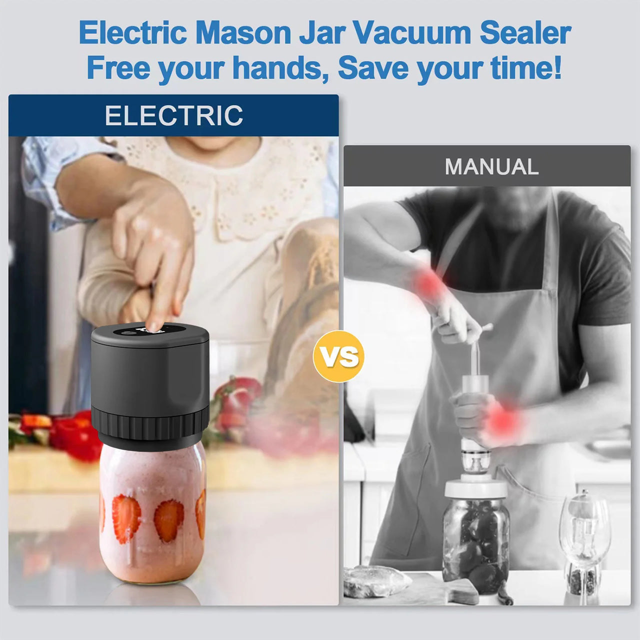 Electric Mason Jar Vacuum