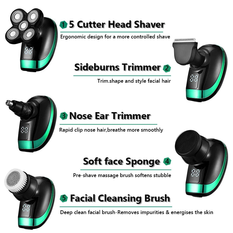 Rechargeable Bald Head Electric Shaver.