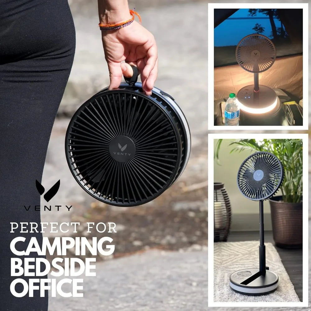 Folding Telescopic Desk Fan.